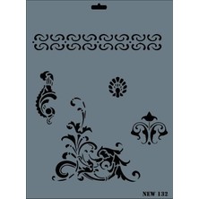 Belle Fusion Mey Ithalat® Rich New Seri N-132 Stencil 35X25 cm