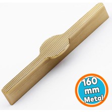 Nzb Metal Kulp 160 mm 16 cm Mobilya Çekmece Mutfak Dolabı Dolap Kapak Kulpları Çizgili Mat Altın
