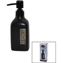 Go İthalat Dikdörtgen Siyah - Düz  Seramik Sıvı Sabunluk (3791)