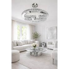 Kafkas 65LİK Aurora Gümüş Prestige Kristal Avize