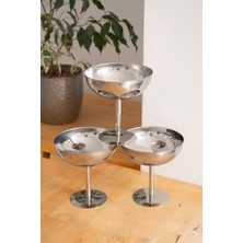 & Metal Yüksek Ayaklı 13 cm Çerez Sunum Kadehi
