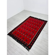 Bakırözü Home Pamuk Polyester Karışımlı Otantik Şark Köşesi Kilimi - Yemen Modeli Yıkanabilir Kilim