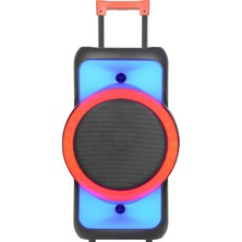 Merıx Partymove Rgb Bluetooth Hoparlör – Tekerlekli, Çekçekli, Güçlü Bass, LED Işıklı, Taşınabilir Kablosuz Speaker