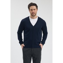 Hateko %50 Yün Erkek Düğmeli Triko Hırka