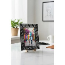 Fantastic 15X21 cm Dokuma Bordürlü Fotoğraf Çerçevesi - 3 Farklı Desen Seçeneği - 19,5X25 Dekoratif Çerçeve