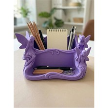 Peri Figürlü 3D Baskı Dekoratif Organizer Kap – Masa Üstü Düzenleyici – Pla Malzeme