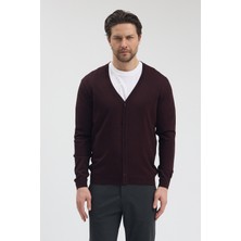 Hateko %50 Yün Erkek Düğmeli Triko Hırka