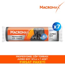 Macromax Profesyonel Çöp Torbası Jumbo Boy 10’lu X7