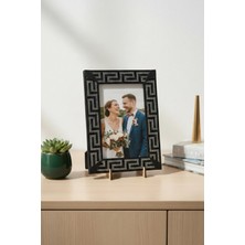 Fantastic 10X15 cm Dokuma Bordürlü Fotoğraf Çerçevesi - 5 Farklı Desen Seçeneği - 14X19 Lüks Dekoratif Çerçeve