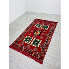 Bakırözü Home Pamuk Polyester Karışımlı Otantik Şark Köşesi Kilimi - Bergama Modeli Yıkanabilir Kilim