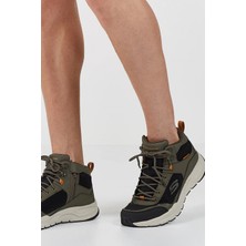 Skechers Escape Plan 2.0-Woodrock Water Repellent Mens Outdoor Shoes Hafızalı Taban Hakiki Deri Su Itici Erkek Outdoor Bot Haki