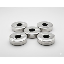 Emir Çelik Paslanmaz Çelik Kapaklı Küllük 5 Adet