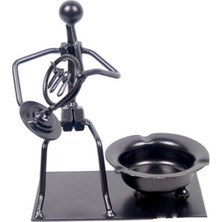 Hediye Fikri Müzisyen Vintage Dekoratif Metal Vida Somun Tasarım Kül Tablası