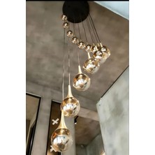 Kafkas 50LIK 15LI Dönerli Galeri Boşluğu Modern Avize