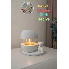Yasmella Home Özel Tasarım Ayıcıklı Cam Kavanoz Mumluk | Dekoratif Masaüstü & Yatak Odası Dekoru