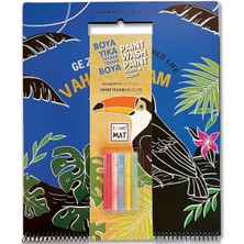 Aesco Funny Mat Black Set Gezegenimiz Vahşi Yaşam (Tebeşirli)