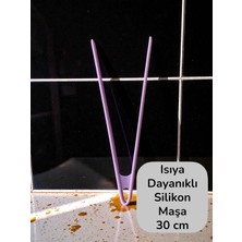 Seraph Sert Uçlu Isıya Dayanıklı Yanmaz Yapışmaz Silikon 30 cm Maşa