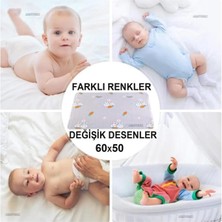 abnturk 5 Adet Bebek Bezi Değiştirme Şiltesi Su Geçirmez Çift Katlı Yıkanan Tekrar Kullanılan Yatak Örtüsü