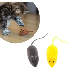 Go İthalat 2li Evcil Hayvan Eğitim Sevimli Elastik Kedi Fare Yakalama Interaktif Sesli Eğitim Oyuncağı (3791)