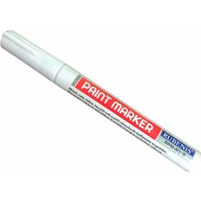 Rubenis Beyaz Lastik Boyama Kalemi Metal Cam ve Taş Yüzeyler İçin Uygun