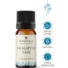 Monoville Okaliptus Uçucu Yağı 10 ml %100 Saf Ve Doğal ( Eucalyptus Essential Oil )