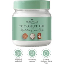Monoville Hindistan Cevizi Yağı 200 ml Soğuk Sıkım %100 Saf Ve Doğal (Coconut Oil)