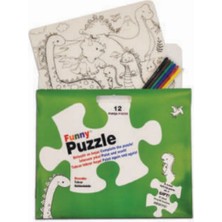 Aesco Funny Mat Puzzle - Dinozor Çağı 30X40CM