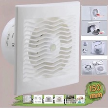 Hiva Elektrikli Wc Mutfak Büro Banyo Havalandırma 150 mm Aspiratör Fan
