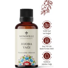 Monoville Jojoba Yağı 30 ml Soğuk Sıkım%100 Saf ve Doğal (Jojoba Oil)