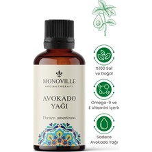 Monoville Avokado Yağı 30 ml Soğuk Sıkım %100 Saf Ve Doğal ( Avocado Oil )