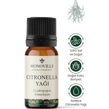 Monoville Citronella Uçucu Yağı 10 ml %100 Saf Ve Doğal ( Citronella Essential Oil )