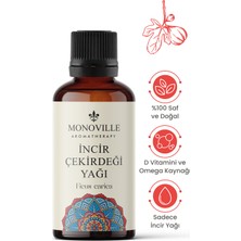 Monoville İncir Çekirdeği Yağı 30 ml Soğuk Sıkım Saf ve Doğal (Fig Seed Oil)