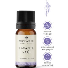 Monovile Lavanta Uçucu Yağı 10 ml %100 Saf Ve Doğal ( Lavender Essential Oil )