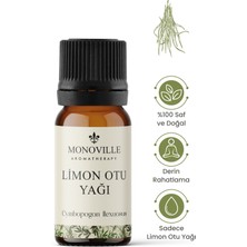 Monoville Limon Otu Uçucu Yağı 10 ml %100 Saf ve Doğal ( Lemongrass Essential Oil )