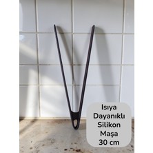 Seraph Sert Uçlu Isıya Dayanıklı Yanmaz Yapışmaz Silikon 30 cm Maşa