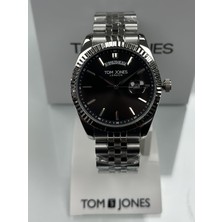 Tom Jones Jubile Çelik Kordon Siyah Kadran Erkek Kol Saati