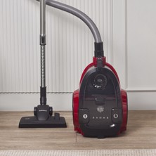 Karaca Vantuz Action Force X10 2 Lt Toz Torbasız Hazneli Elektrikli Süpürge Cherry Red 899 W