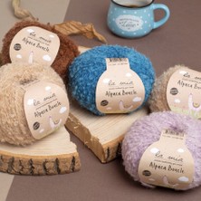 La Mia Alpaca Boucle 50 gr Mavi El Örgü Ipi - L339 - 34390