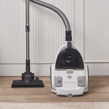 Karaca Vantuz Action Force X10 2 Lt Toz Torbasız Hazneli Elektrikli Süpürge White 899 W