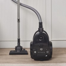 Karaca Vantuz Action Force X10 2 Lt Toz Torbasız Hazneli Elektrikli Süpürge Black 899 W