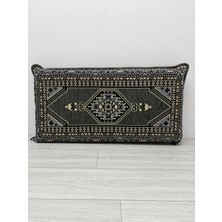 Bakırözü Home Şark Köşesi Takımı Sırt Dayama Yastığı Yahyalı Gri Modeli (Sünger Dahil) 42 x 92 x 10 cm