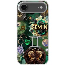 Lelia iPhone 17 Air Uyumlu Baskılı Şeffaf Telefon Kılıfı | Koleksiyon: Zodiacmuse Celestia