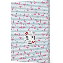 Aesco Flamingo 4 - Yan Boyamalı Çizgili Defter