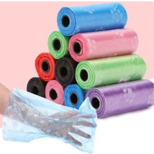 İsmiyle Al Evcil Hayvanlar Için Pati Desenli Kedi Köpek Kaka Poşeti Torbası