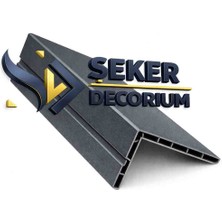 şekerdecorium Pvc 10'lu Antrasit Rengi Kapı - Pencere Pervaz (6.9) 200 cm