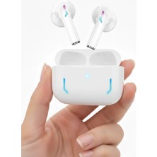 İOS Android Tüm Telefonlarla Uyumlu Beyaz K3 Çipli %75 Güçlendirilmiş Batarya Bluetooth Kulaklık