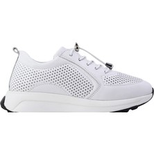 Albini Kadın Hakiki Deri Delikli Detaylı Günlük Spor Ayakkabı