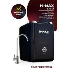 H-MAX Reverse Osmosis System 13 Aşamalı Reverse Osmosis Su Arıtma Cihazı 9 Litre Çelik Tanklı Yüksek Verimlilik