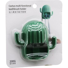 Go İthalat Kaktüs Modeli Diş Fırçalık - 2 Kol Askılık Yapışkanlı Montaj (3791)