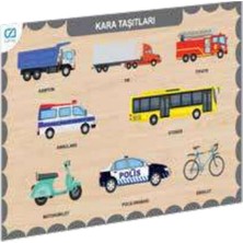 Aesco Ahşap Kara Taşıtları Eğitici Set